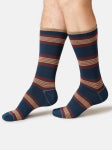 Mens Gentlemen's Classic Patterns Organic Cotton Box of 4 Socks