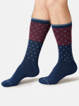 Mens Gentlemen's Classic Patterns Organic Cotton Box of 4 Socks