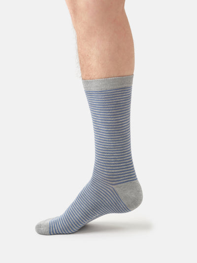 Mens Embroidered Penguin Bamboo Crew Socks