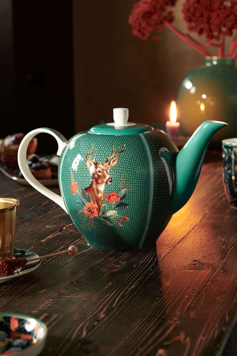 Winter Wonderland Teapot Large Green