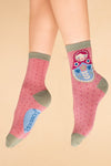 Matryoshka Doll Ankle Socks - Petal by Powder
