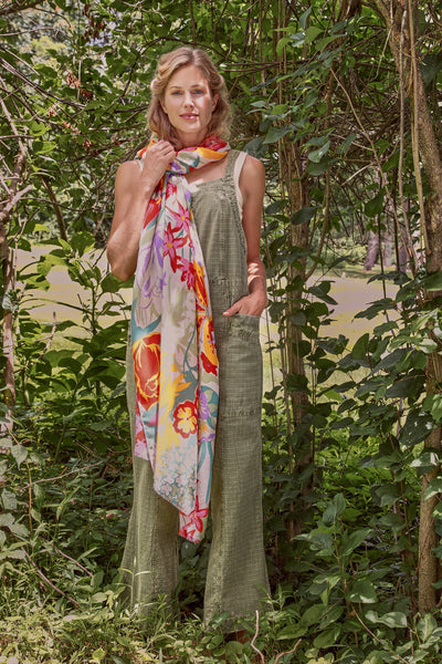 Print Springtime Wildflowers Scarf by Powder