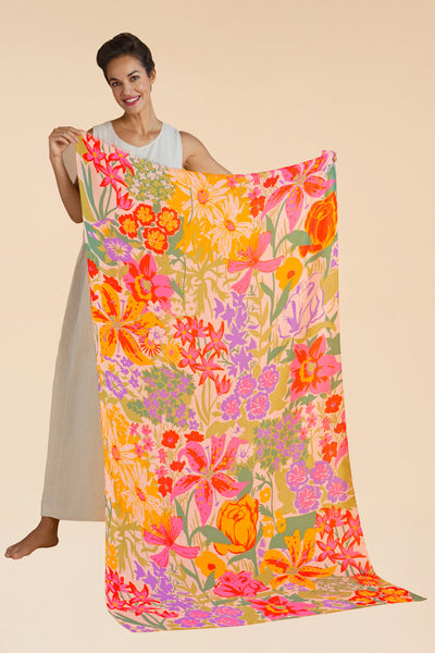 Print Springtime Wildflowers Scarf by Powder