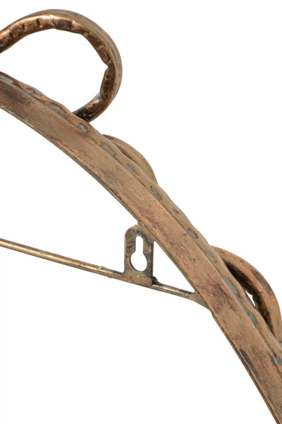Wall Mirror Knot Iron Gold
