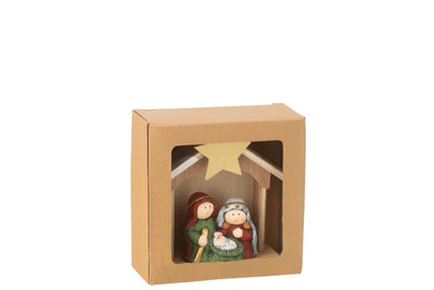 Nativity Led Porcelain Mix Small