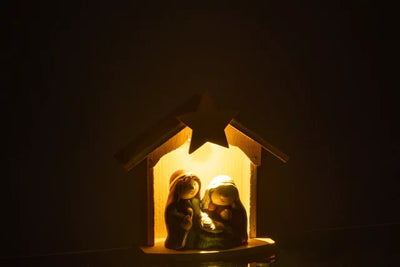 Nativity Led Porcelain Mix Small