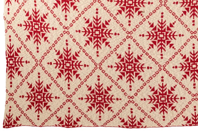 Blanket Snowflakes Cotton White/White