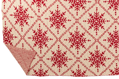 Blanket Snowflakes Cotton White/White