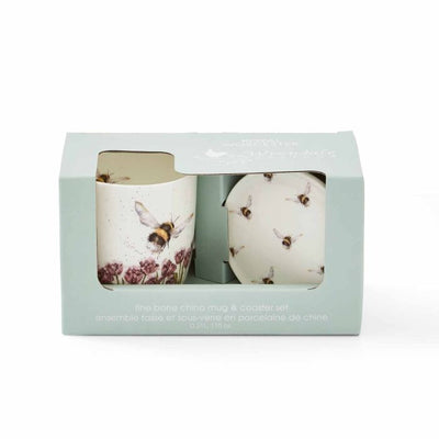 'Flight of the Bumblebee' bee mug and coaster set