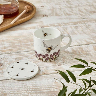 'Flight of the Bumblebee' bee mug and coaster set