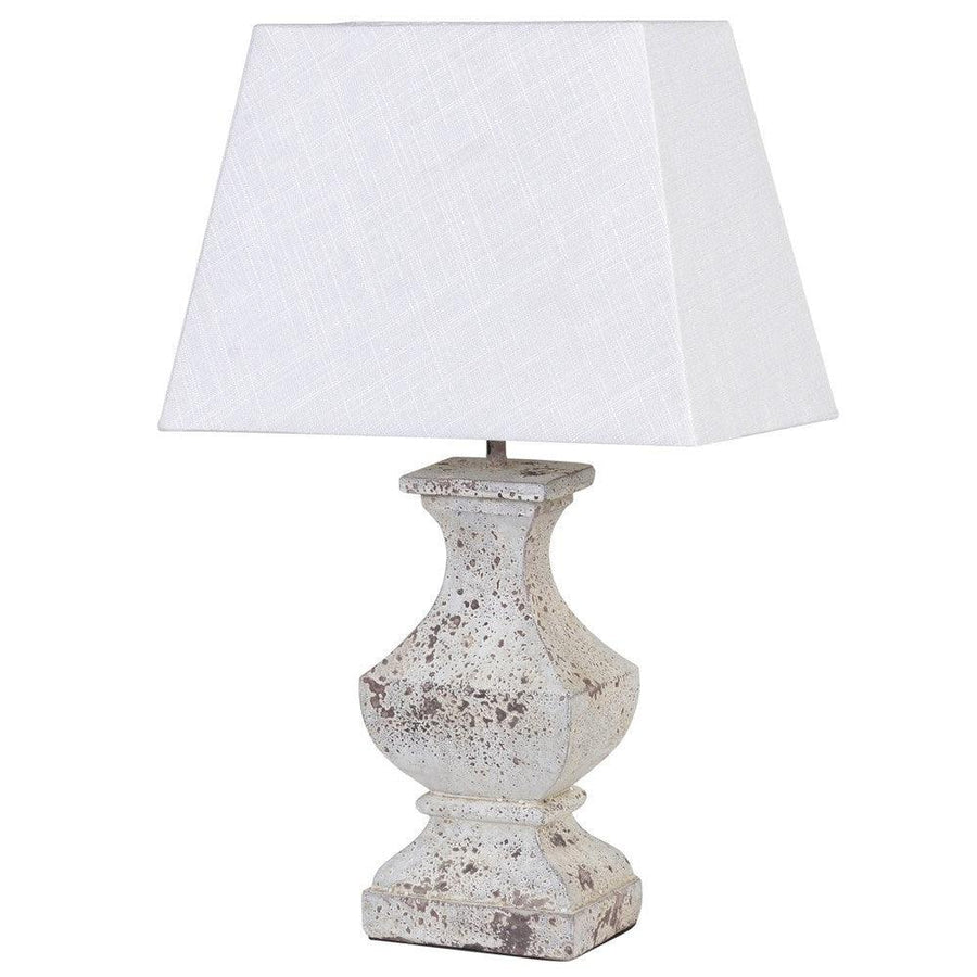Wooden Lamp with White Shade - Twenty Six