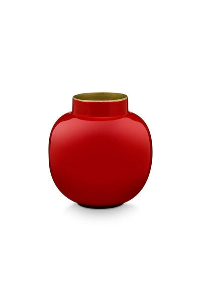 Round Red Metal Vase by Pip Studio - Twenty Six