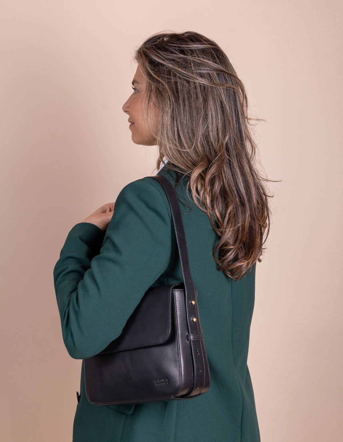 Gina Bag in Classic Leather (Black) - Twenty Six