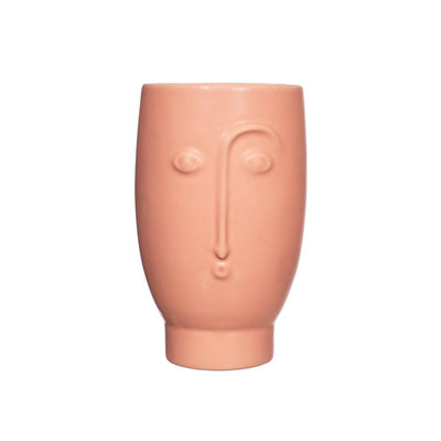 Matt Pink Face Vase - Twenty Six
