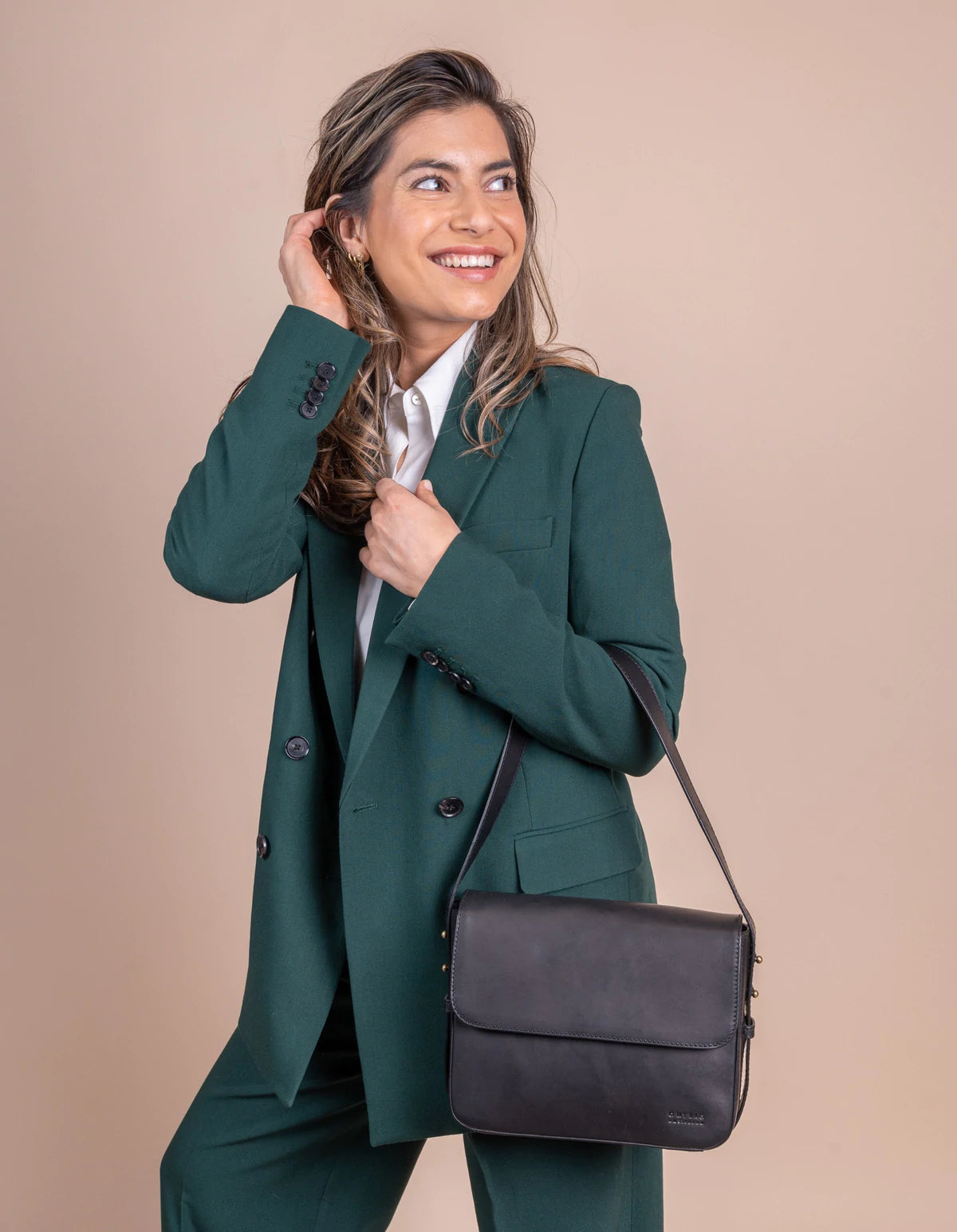 Gina Bag in Classic Leather (Black) - Twenty Six