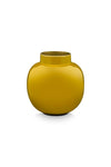 Round Yellow Metal Vase by Pip Studio - Twenty Six
