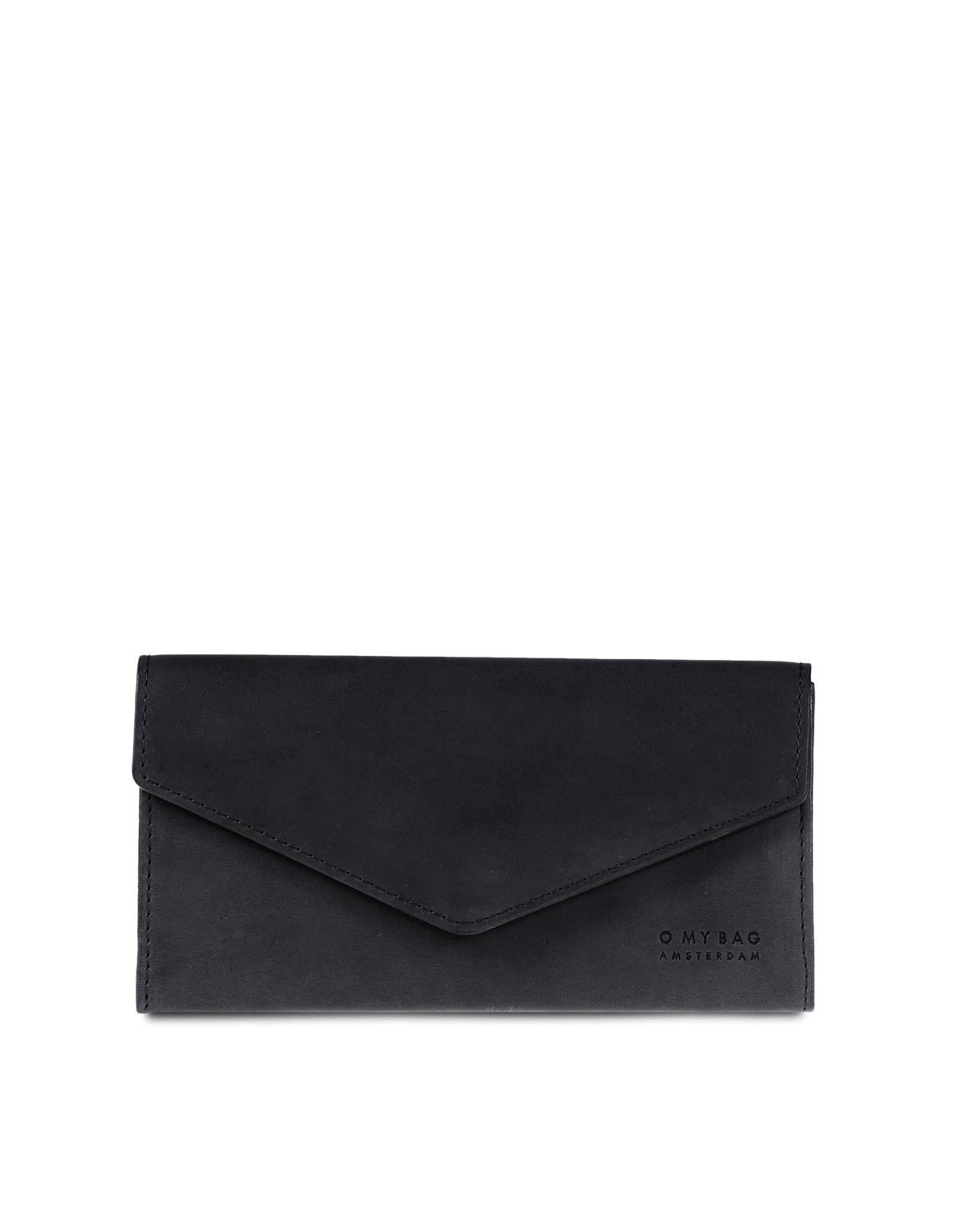 Envelope Pixie Classic Leather Wallet (Black)