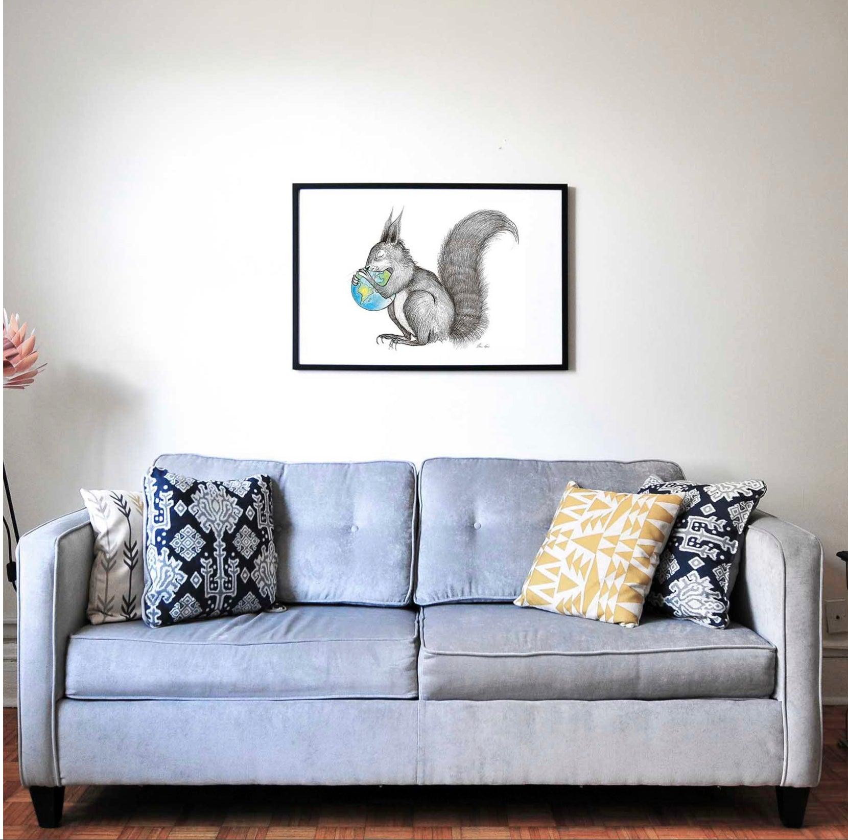 Squirrel World A4 The Premium Art Print - Twenty Six