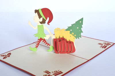 Santa's Little Helper Pop-Up Medium Card - Twenty Six