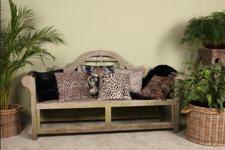Velvet Leopard Cushion - Twenty Six
