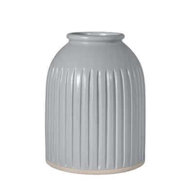 Large Grooved Vase (Grey) - Twenty Six