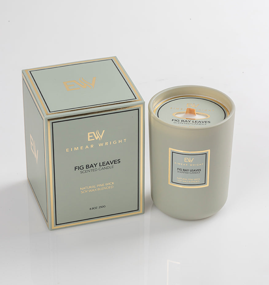 Fig Bay Leaves Scented Candle by Eimear Wright