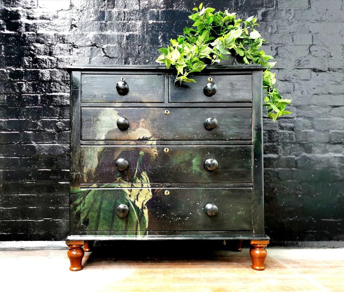 Study in Black & Green by Mint Decoupage Paper - Twenty Six