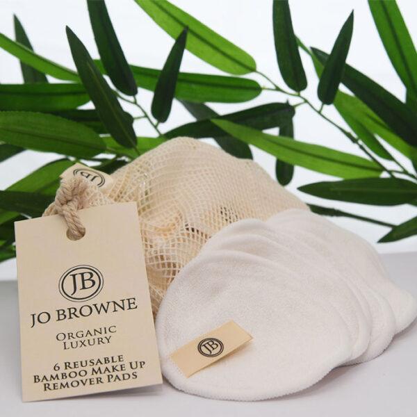 Organic Luxury Reusable Bamboo Make-Up Remover Pads by Jo Browne