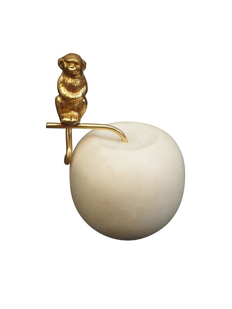 Golden Monkey on Marble Apple - Twenty Six