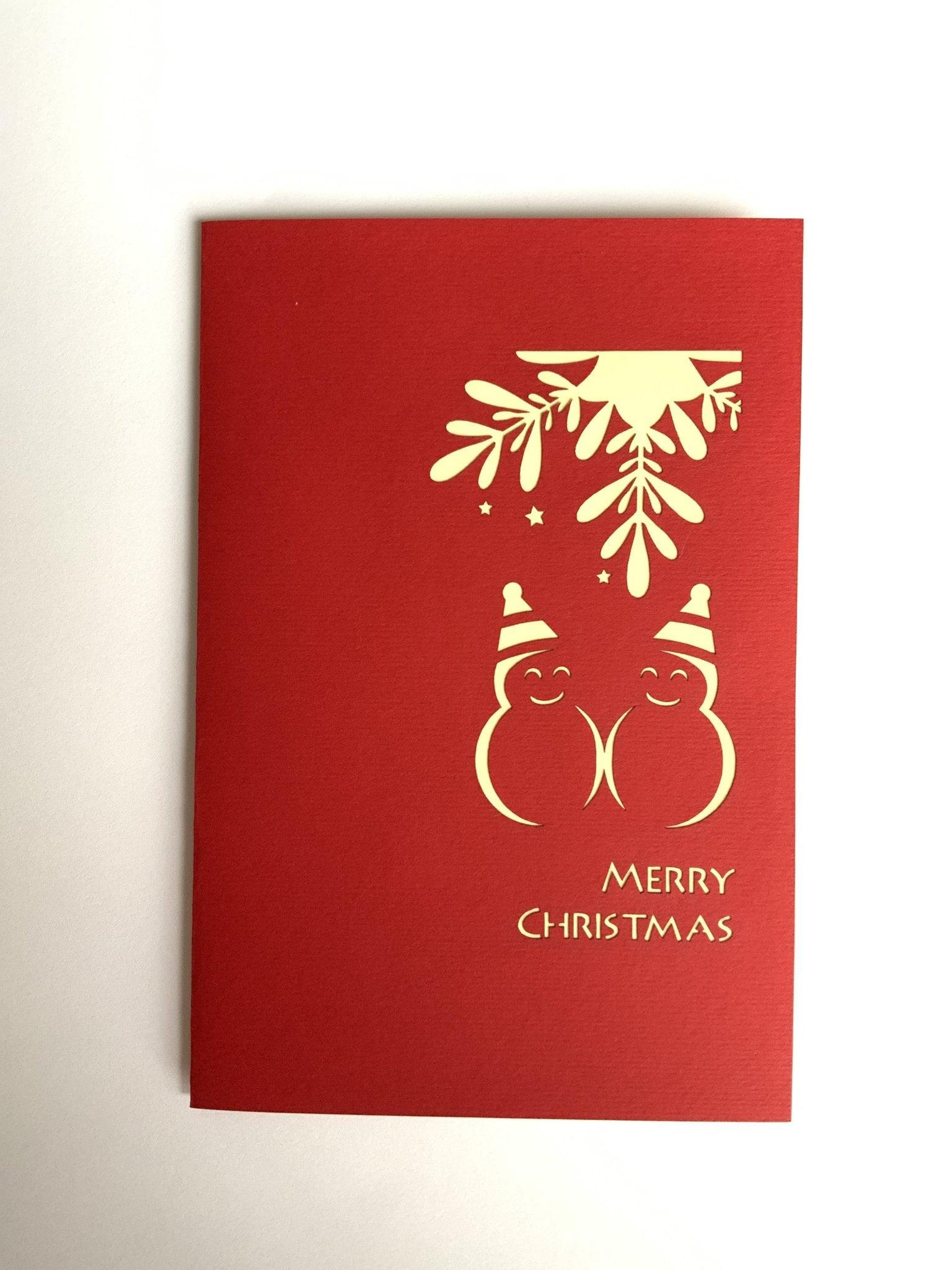 Snowmen Pop-Up Card - Twenty Six