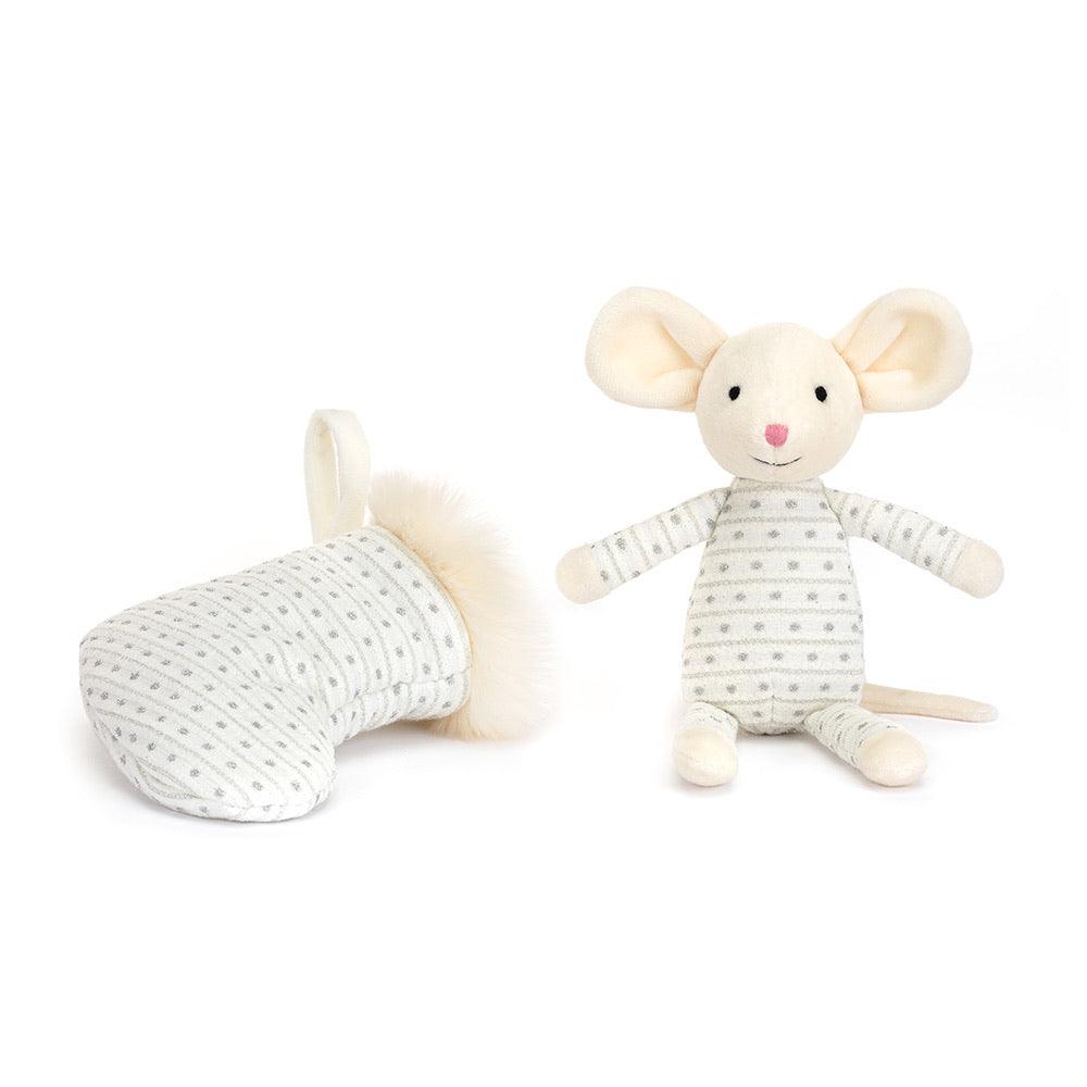 Shimmer Stocking Mouse by Jellycat - Twenty Six