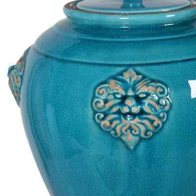 Small Turquoise Lidded Jar - Twenty Six