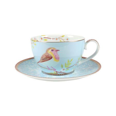 Cup & Saucer Early Bird Blue Mug by Pip Studio - Twenty Six