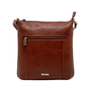 Cognac Goat Leather Handbag - Twenty Six