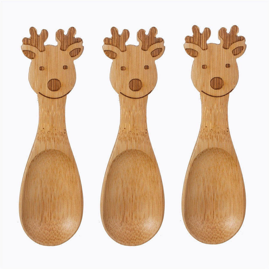 Reindeer Baby Bamboo Spoons