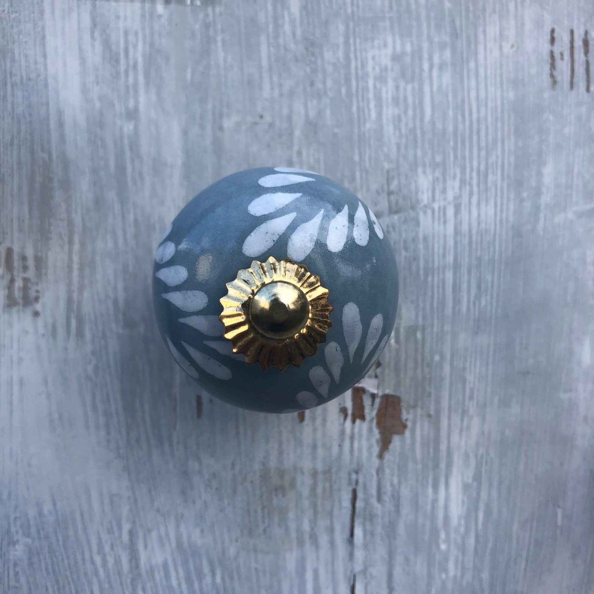 Grey Ceramic Door Knob - Twenty Six