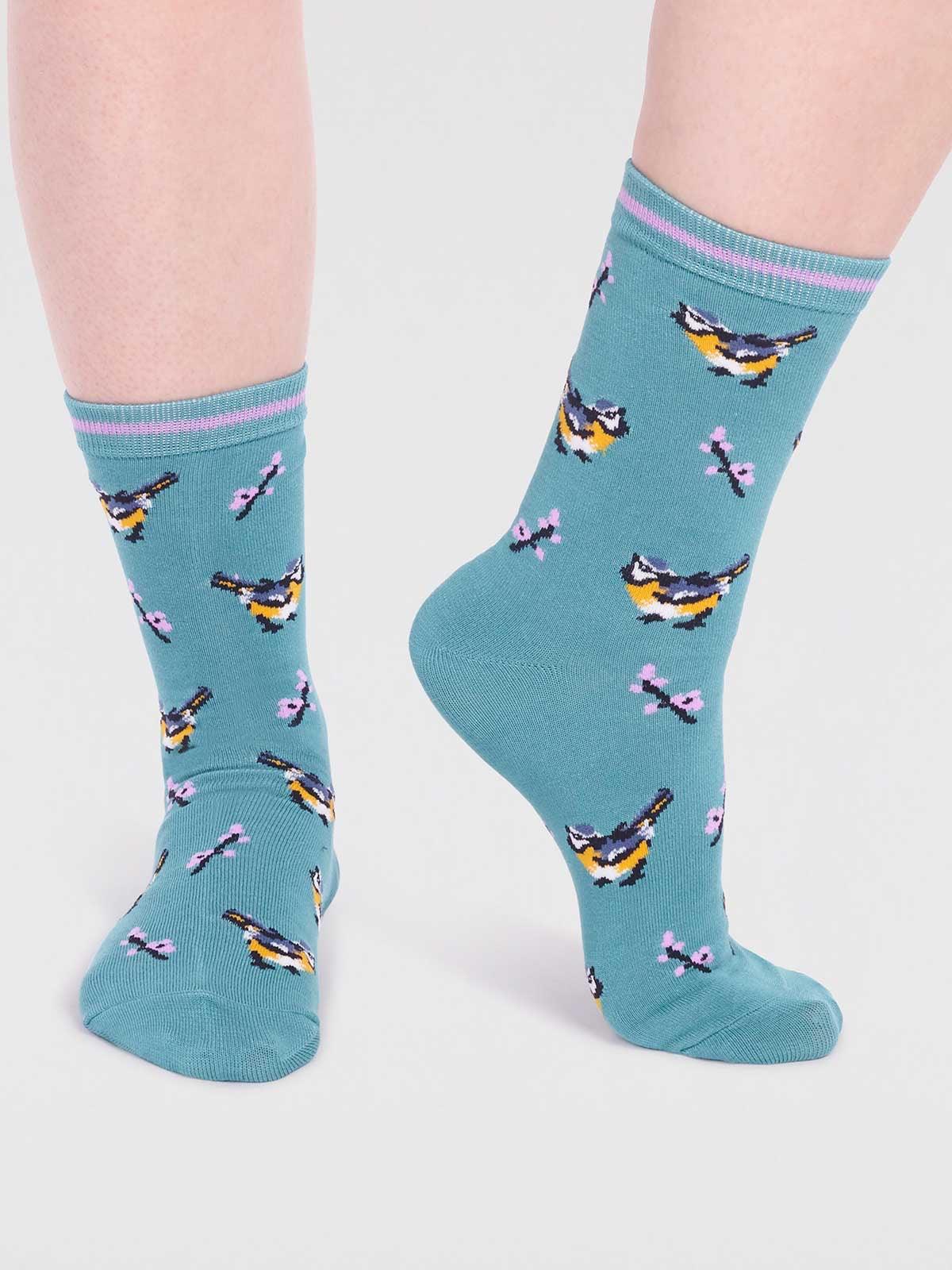 Jae Bamboo Bird Socks in a Bag - Twenty Six