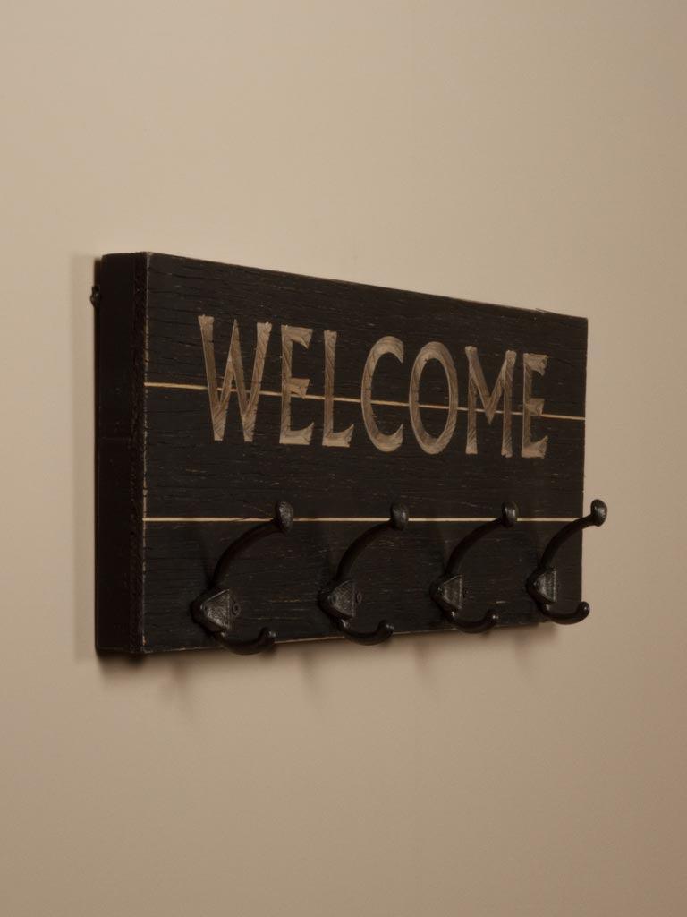 Welcome Coat Rack 4 Hooks - Twenty Six