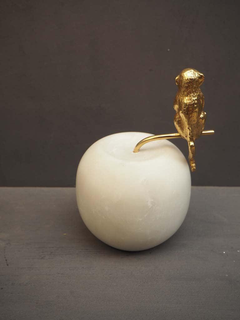 Golden Monkey on Marble Apple - Twenty Six