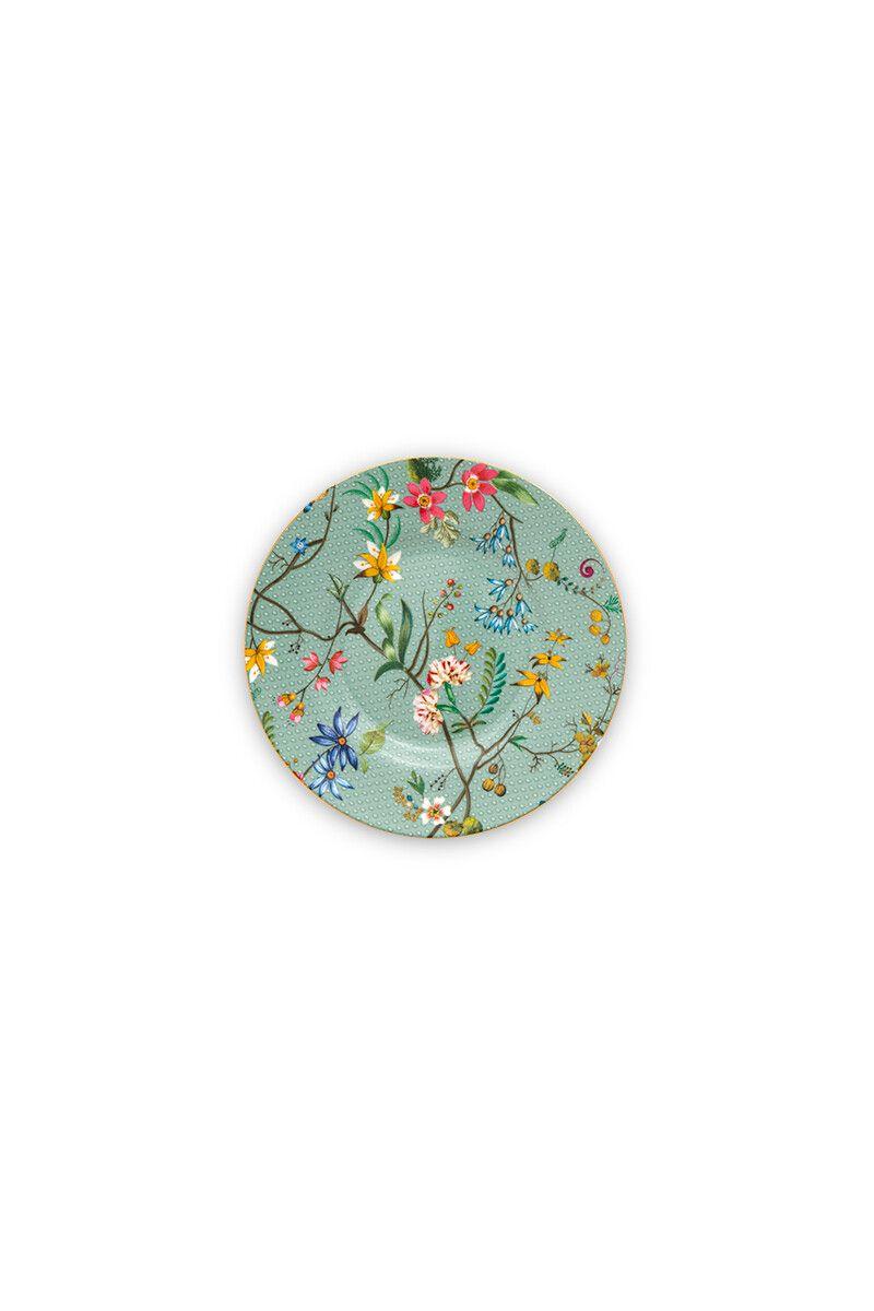 Pip Studio Petit Four Plate Blushing Birds Blue 12 cm